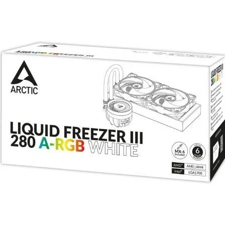 Arctic Liquid Freezer III 280 A-RGB Sistema de Refrigeración Líquida Todo en Uno 14 cm Blanco Arctic Liquid Freezer III 280 A-RGB Sistema de Refrigeración Líquida Todo en Uno 14 cm Blanco